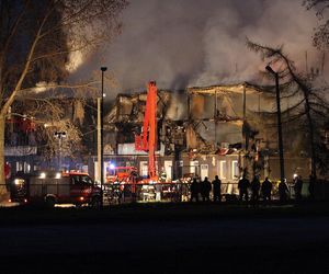 Pożar hotelu socjalnego w Kamieniu Pomorskim