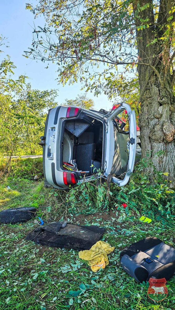 Wypadek na trasie Węgrów - Kosów Lacki