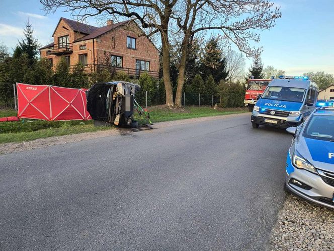 Tragedia w Wielkanoc pod Płockiem. 21-latek roztrzaskał się o betonowy przepust. Nie żyje