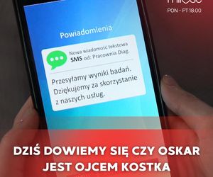 	Pierwsza miłość odc. 4027. Wyniki badań DNA czy Oskar to ojciec Kostka
