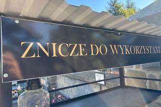 Zniczodzielnia na cmentarzu przy ul. Rejtana