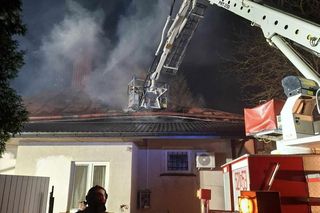 Pożar plebanii w Jaworniku Polskim