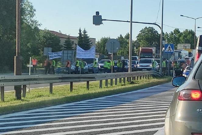 Protest mieszkańców Głuchowa