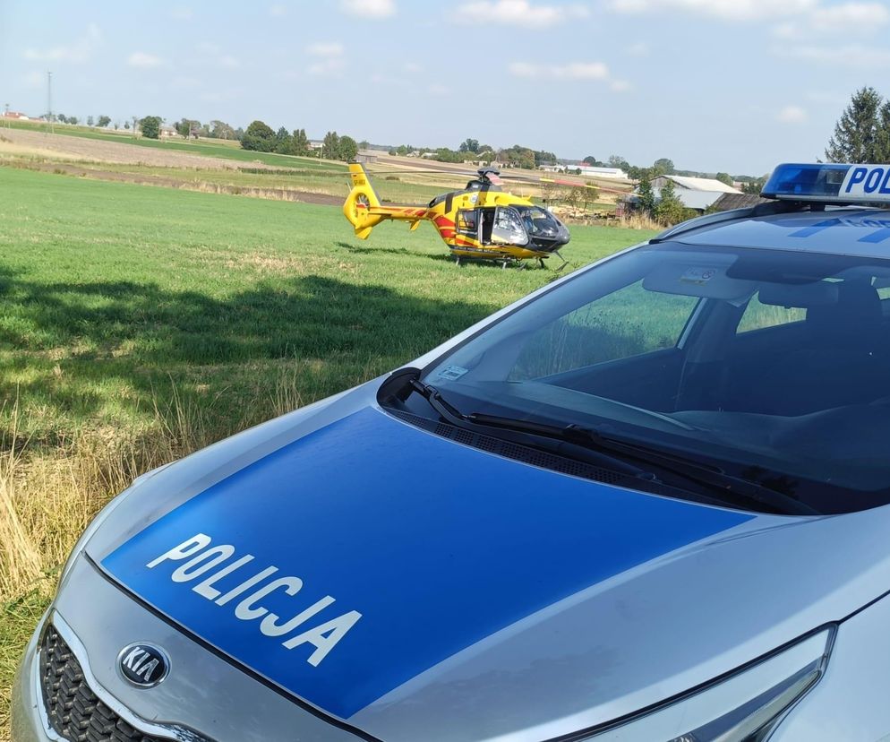 wypadek na DK19 w Ostromęczynie
