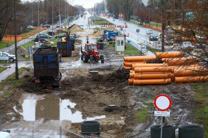 Zmiana organizacji ruchu w związku z budową linii tramwajowej do Wilanowa