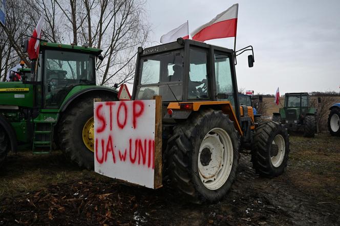 Protest rolników w Medyce