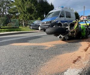 Śmiertelny wypadek w Faściszowej. Motocyklista zginął na miejscu