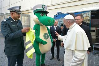Papież Franciszek spotkał się z krokodylem z Polski