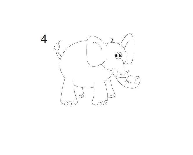 jak narysować słonia - krok 4