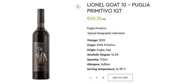 Wino Lionela Messiego 