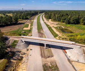 Plac budowy S1 Oświęcim - Dankowice w sierpniu 2024