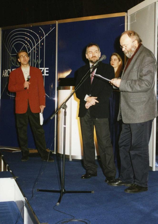 Od lewej: Maciej Orłoś, Grzegorz Buczek, Wojciech Obtułowicz