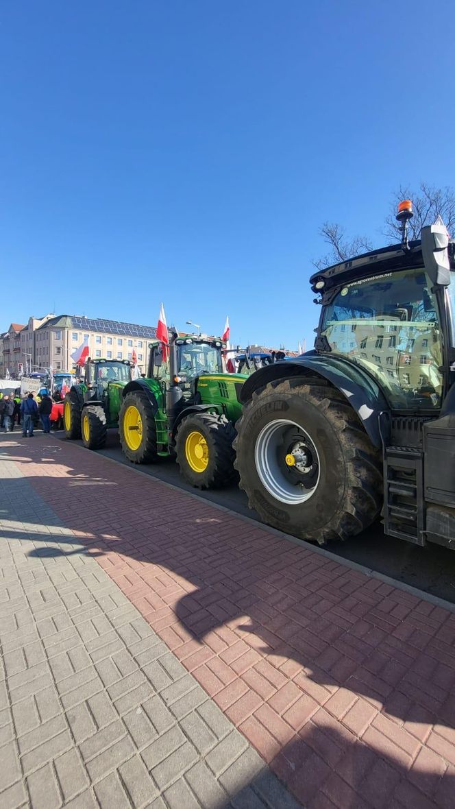 Protest rolników w Opolu w środę 19 marca 2025 roku