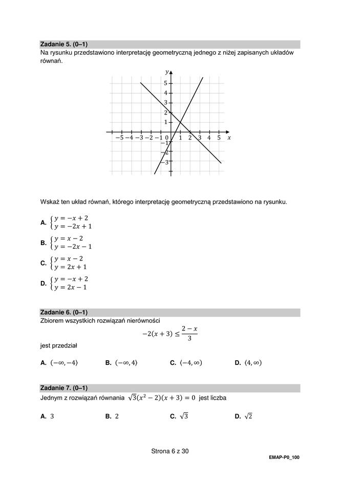 Matura z matematyki 2023 - arkusze CKE stara formuła