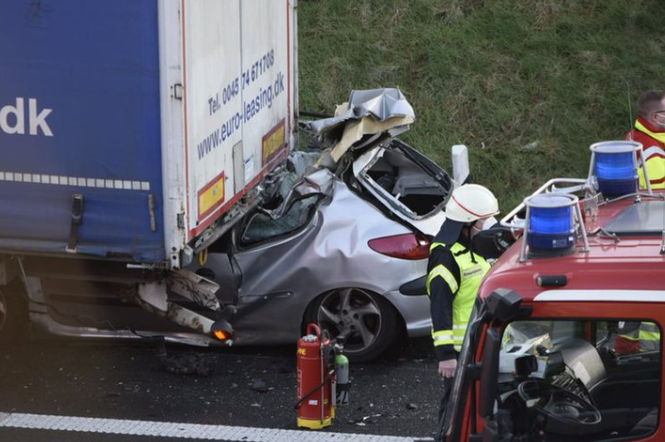 Wypadek na autostradzie