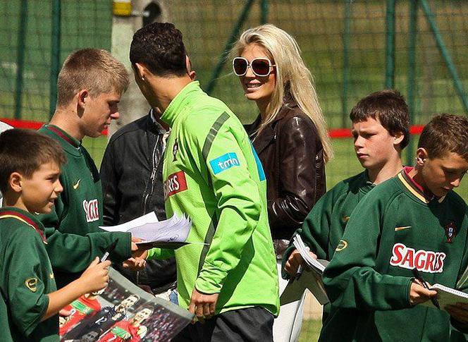 Cristiano Ronaldo i Izabella Łukomska-Pyżalska