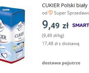 Brakuje cukru w sklepach. Polacy kupują go na Allegro