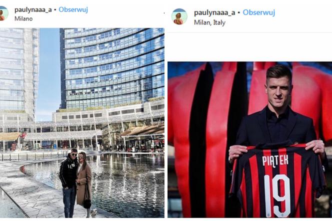 Krzysztof Piątek Paulina Procyk Instagram