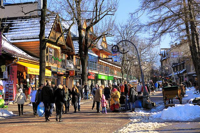 Zakopane, Krupówki / Krupowki - main street of Zakopane, Poland