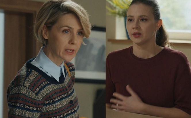 Barwy szczęścia, odcinek 3191. Malwina (Joanna Gleń), Gabrysia (Marta Juras)