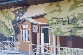 W Kotuniu wandale zniszczyli nowy mural tuż przed uroczystością jego odsłonięcia!