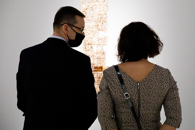 Premier Mateusz Morawiecki spędza Walentynki z żoną Centrum Sztuki Współczesnej