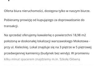 Kawalerka na Mokotowie jak z koszmaru. Cena? Lepiej usiądźcie!