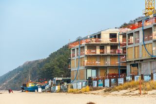 The Sea Resort w Międzyzdrojach podczas budowy