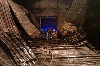 Magazyn w pow. zamojskim zapłonął od uderzenia pioruna