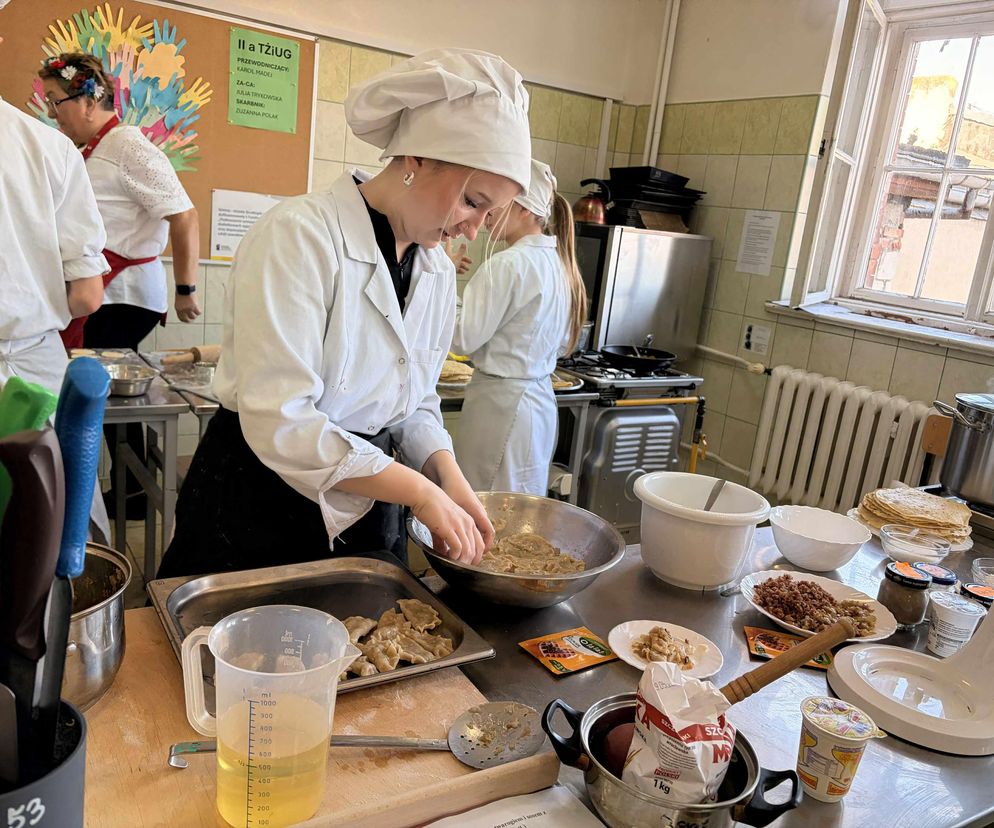 Konkurs kulinarny Dary Lasu w grudziądzkim Gastronomiku. Zobacz zdjęcia i posłuchaj relacji 
