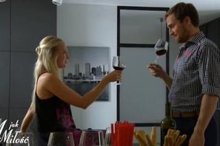 M jak miłość odc. 1188. Joasia (Barbara Kurdej-Szatan), Wojtek (Mateusz Janicki)