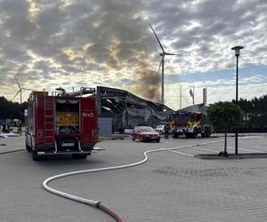 Pożar hali pod Kępnem