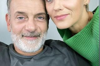 Na sygnale na planie. Anna Reiter (Lea Oleksiak), Wiktor Banach (Wojciech Kuliński)