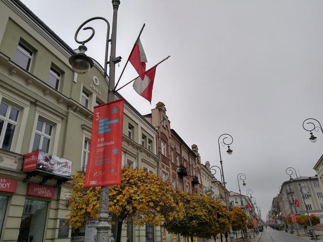 Ulice Kielc w dniu Święta Niepodległości 2020