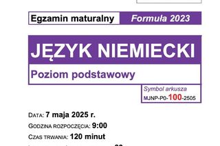 Matura niemiecki 2025 - ARKUSZ CKE, ODPOWIEDZI, ZADANIA, DO POBRANIA [7.05.2025]