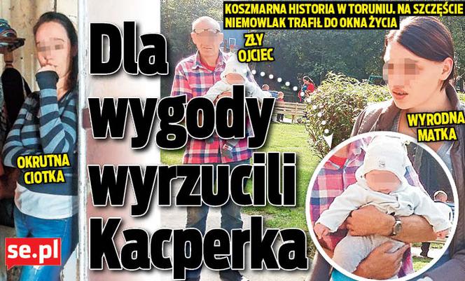 Dla wygody wyrzucili Kacperka