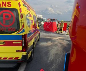 Śmiertelny wypadek na DK 91 pod Chełmżą. Droga całkowicie zablokowana! [ZDJĘCIA]