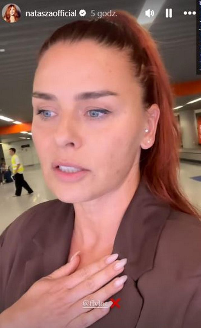 Natasza Urbańska zemdlała w samolocie