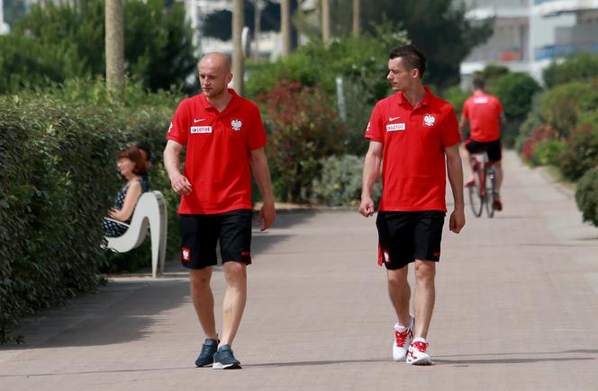 Michał Pazdan, Krzysztof Mączyński, spacer, La Baule, Euro 2016