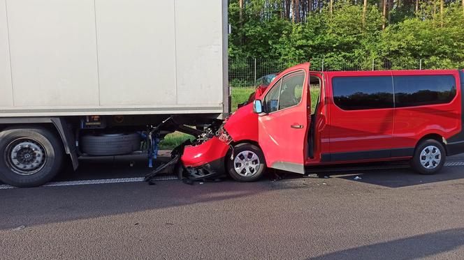 Wypadek na autostradzie A2 pod Zgierzem