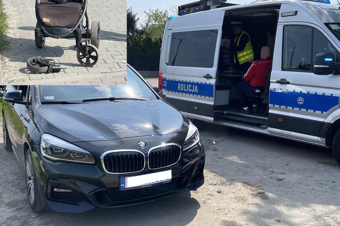 Dramat na Białołęce. BMW wjechało w matkę z dzieckiem w wózku