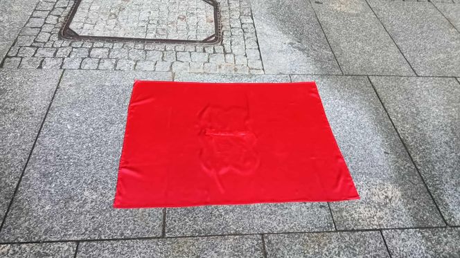 Mirosław Ziętarski z Katarzynką w Piernikowej Alei Gwiazd