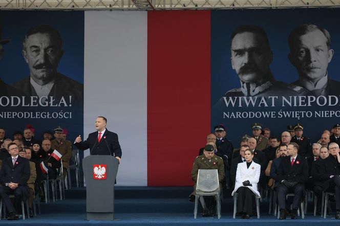Święto Niepodległości. Karol Nawrocki na placu Piłsudskiego