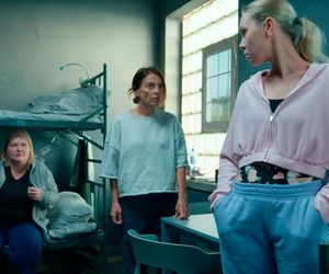 Barwy szczęścia odc. 3118. Kasia (Katarzyna Glinka), Brygida (Katarzyna Cynke), Elwira (Małgorzata Gorzna)