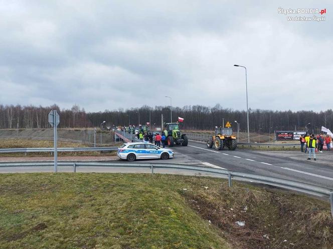 Strajk rolników w Śląskiem 20.02.2024