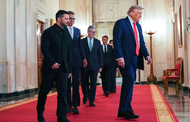Spotkanie Zełeński - Trump w Białym Domu z udziałem europejskich liderów