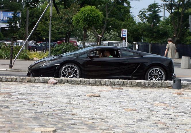 Robert Lewandowski w Lamborghini Gallardo