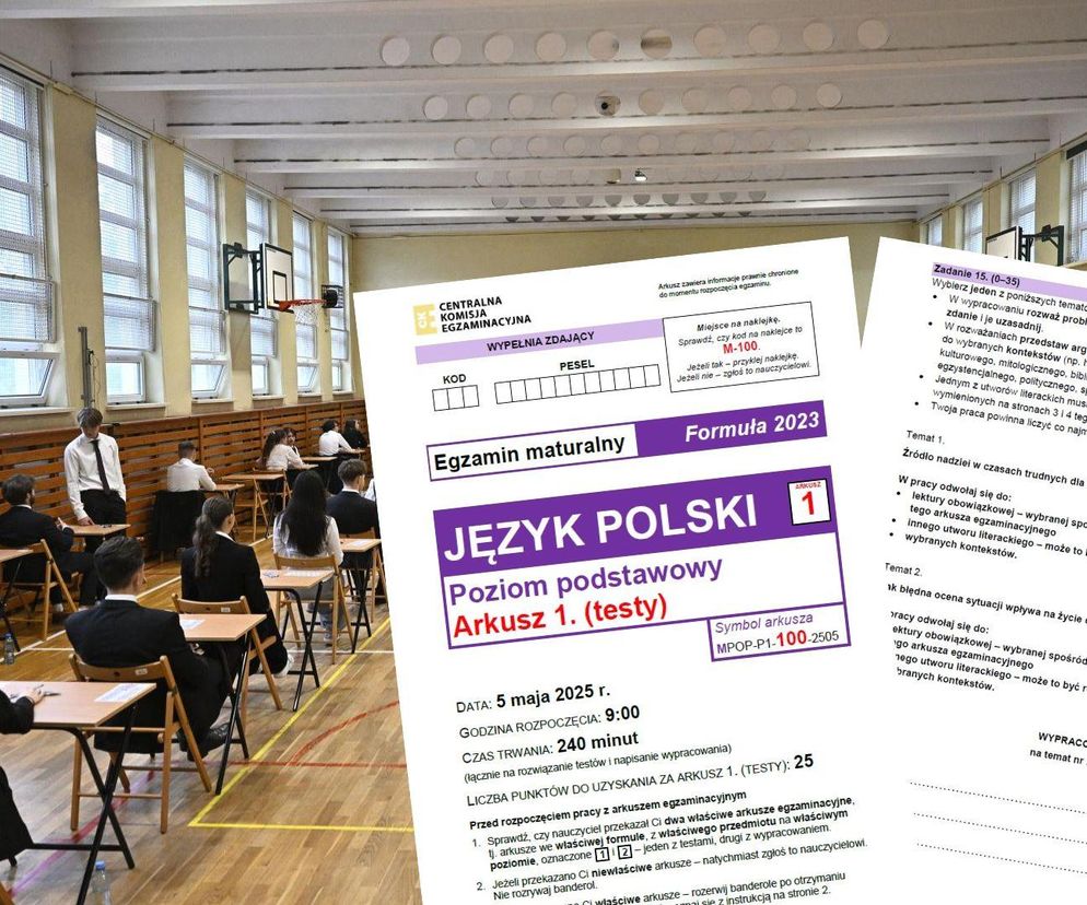Matura z języka polskiego za nami! Mamy ARKUSZE CKE