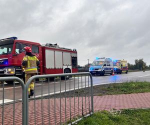 Wypadek na przejeździe kolejowym w Chorzelowie