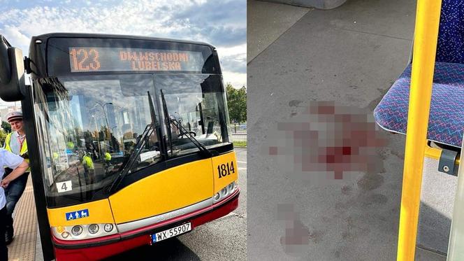 Dantejskie sceny w autobusie. Pasażer roztrzaskał głowę podczas gwałtownego hamowania. Nie żyje